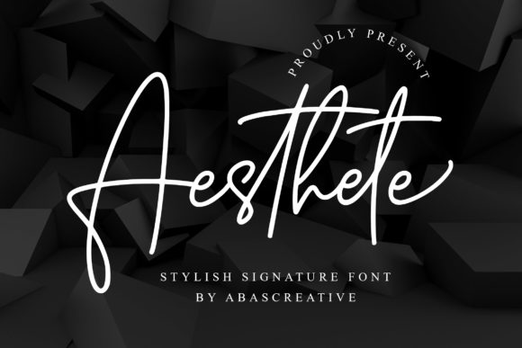 Aesthete: The Script Font That Elevates Digital Branding