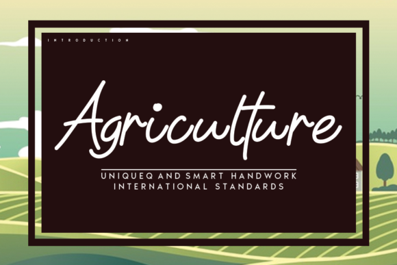 Agriculture Font: The Perfect Script for Handmade Brands