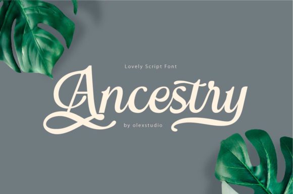 Ancestry Font: A Handwritten Typeface for Editorial Design