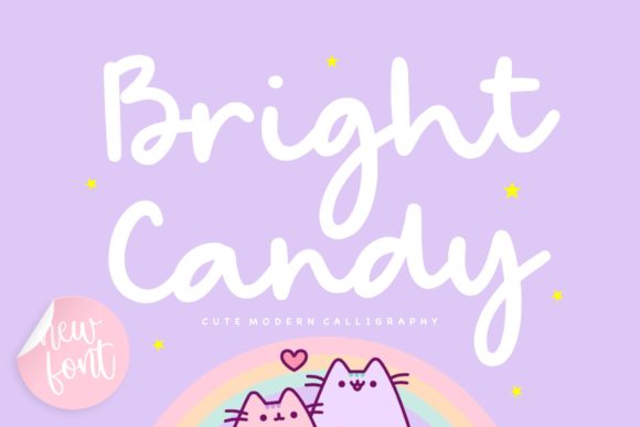 Bright Candy Font: A Fresh Script for Editorial Design