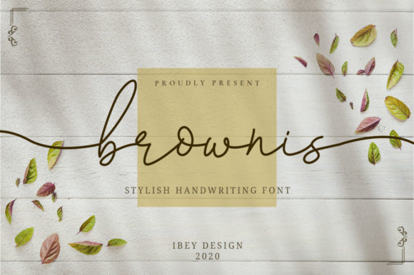 Brownis Font: A Handwritten Typeface for Polished Branding