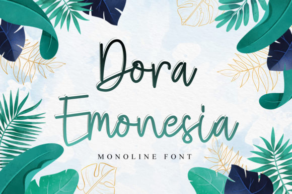 Dora Emonesia: A Handwritten Font for Polished Branding
