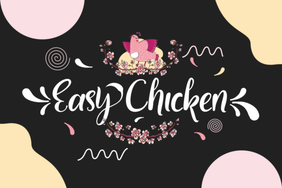 Easy Chicken: A Handwritten Font for Modern Editorial Design