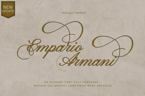 Empario Armani: A Flowing Typeface for Elegant Brand Identity
