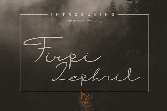 Firpi Lephril: A Flowing Typeface for Editorial Design