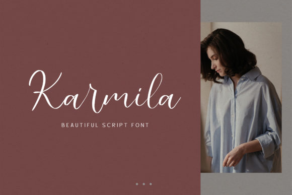 Karmila: A Modern Script Font for Editorial Design