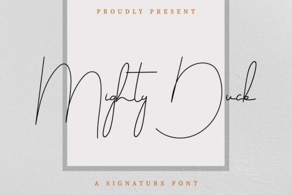 Mighty Duck: A Charming Script Font for Editorial Design