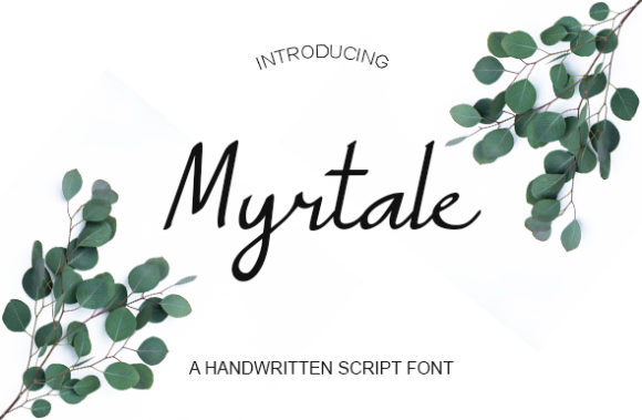 Myrtale: A Handwritten Typeface for Modern Editorial Design