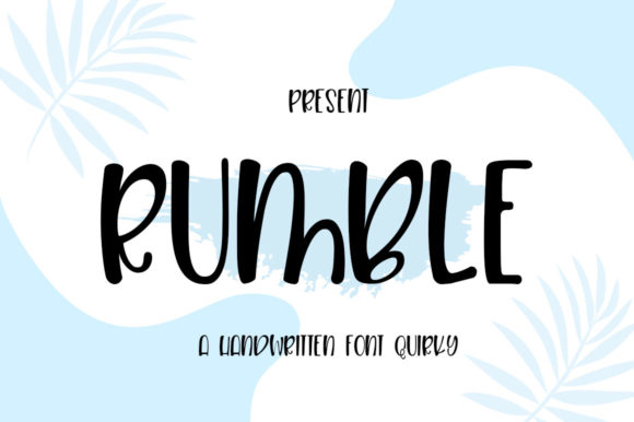 Rumble: A Quirky Handwritten Font for Editorial Design