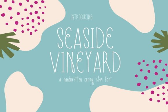 Seaside Vineyard: A Handwritten Font for Editorial Elegance