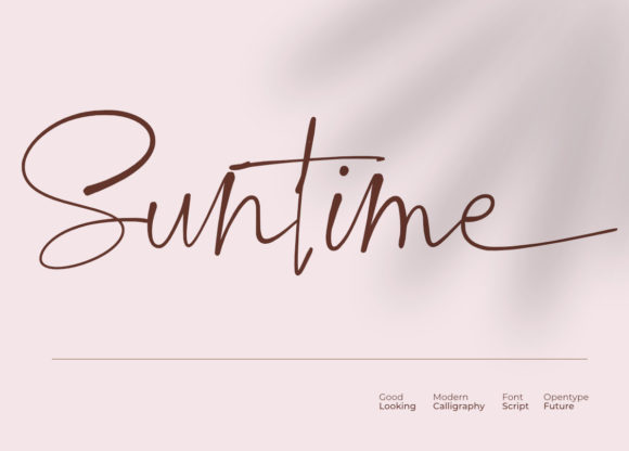 Suntime: A Handwritten Typeface for Editorial Elegance